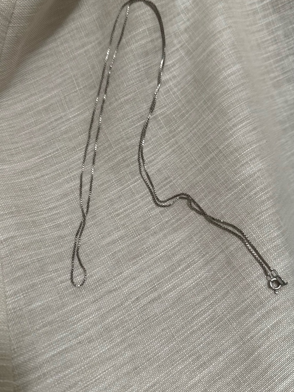 925 Sterling Silver vintage Italy Box Chain Necklace 30” length
